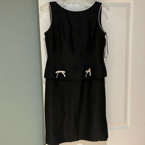 Black silk dress. Size 4 Petite.